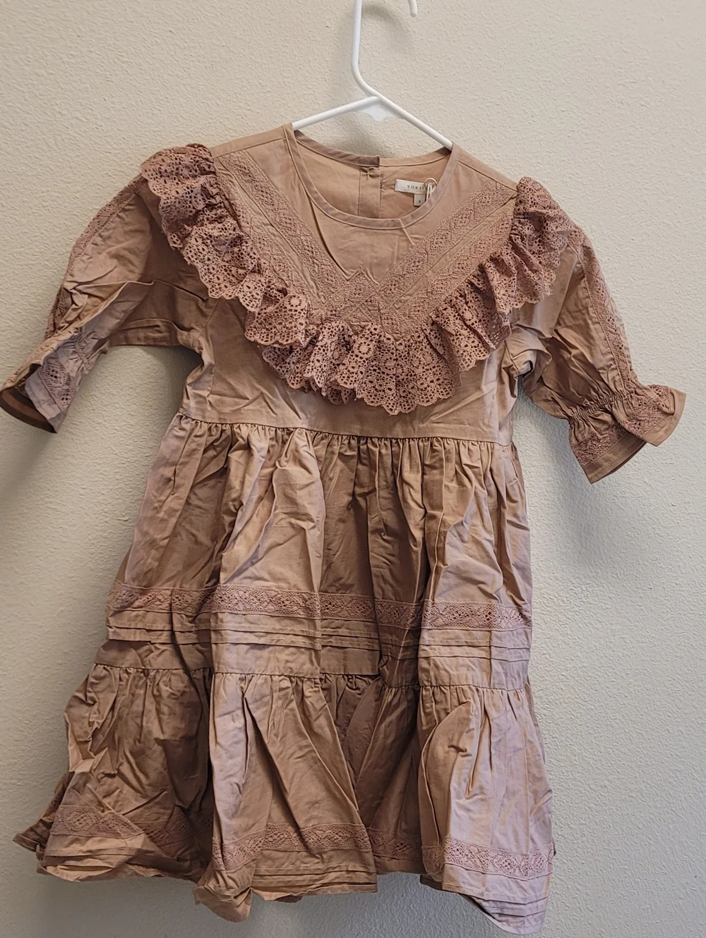 Noralee Genevieve Dress In Color Mocha Size 8 - Picture 10 of 10